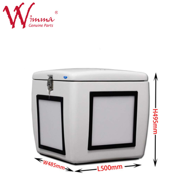 กล่องส่งไฟเบอร์กล่องจัมโบกล่องสีขาว พร้อมแสง Led ผลงานดี 85 ลิตร FRP 500mm*485mm*495mm