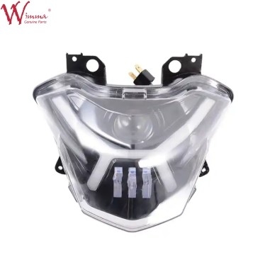 ไฟหน้า LED สีดําเรียบ สําหรับ Kawasaki Z650 และ Versys X 300