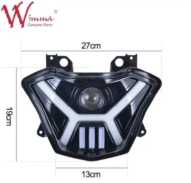 ไฟหน้า LED สีดําเรียบ สําหรับ Kawasaki Z650 และ Versys X 300