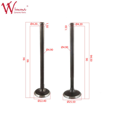 วาล์วควบคุมน้ําเข้าจักรยานยนต์ Assy NG125, เสียงต่ํา Nmax วาล์วออกเครื่องยนต์