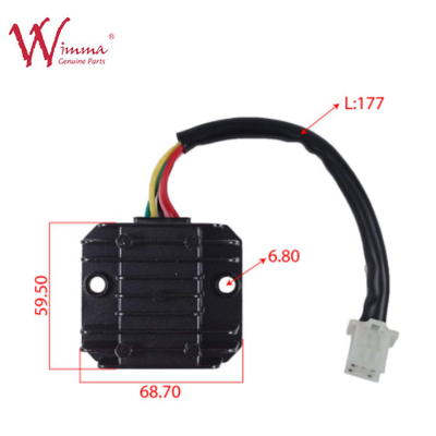 รถจักรยานยนต์ Regulator rectifiers กันน้ํา 5-pin อลูมิเนียมละเอียด SK200FX200