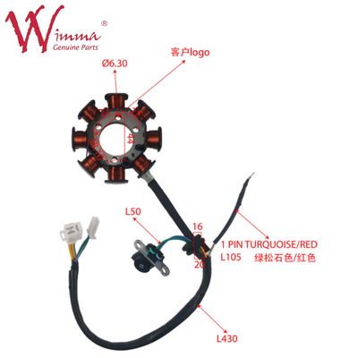 มอเตอร์ไซค์แม่เหล็ก Stator Coil Stator Comp อะไหล่ไฟฟ้า CB1125 จีน Wimma