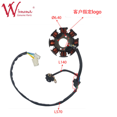 รถจักรยานยนต์ Magnetic Stator Coil Stator Comp GD115 เหล็กทองแดงครบวงจร